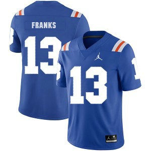 NCAA Florida Gators 13 Feleipe Franks Blue Throwback College Football Men Jersey