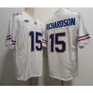 NCAA Florida Gators 15 Anthony Richardson White 2023 F.U.S.E Vapor Limited Men Jersey
