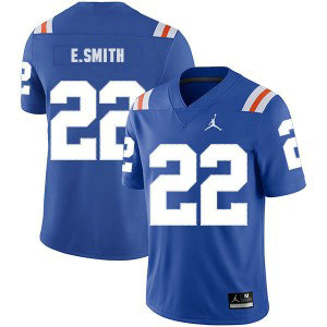 NCAA Florida Gators 22 Emmitt Smith Blue Throwback College Football Men Jersey
