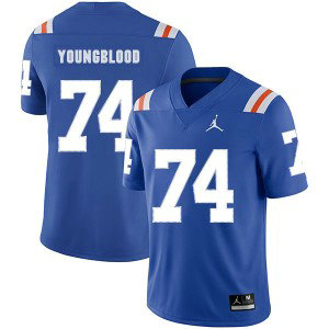 NCAA Florida Gators 74 Jack Youngblood Blue Throwback College Football Men Jersey