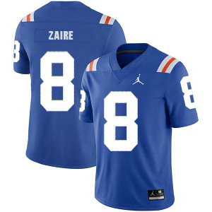 NCAA Florida Gators 8 Malik Zaire Blue Throwback College Football Men Jersey