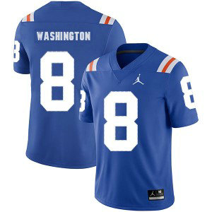 NCAA Florida Gators 8 Nick Washington Blue Throwback College Football Men Jersey