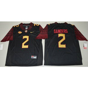 NCAA Florida State Seminoles 2 Deion Sanders Black Limited Limited Men Jersey