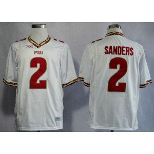 NCAA Florida State Seminoles 2 Deion Sanders White New Men Jersey NCAA Florida State Seminoles 2 Deion Sanders White New Men Jersey