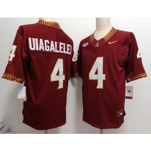 NCAA Florida State Seminoles 4 DJ Uiagalelei Red F.U.S.E. Vapor Limited Men Jersey