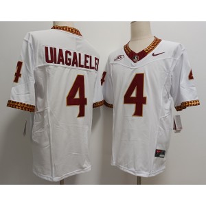NCAA Florida State Seminoles 4 DJ Uiagalelei White F.U.S.E. Vapor Limited Men Jersey