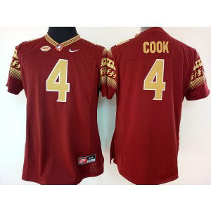 NCAA Florida State Seminoles 4 Dalvin Cook Red College Football Men Jersey