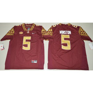 NCAA Florida State Seminoles 5 Jameis Winston Red Limited Men Jersey