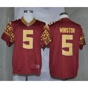 NCAA Florida State Seminoles 5 Jameis Winston Red Men Football Jersey