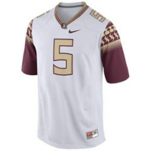NCAA Florida State Seminoles 5 Jameis Winston White Men Football Jersey NCAA Florida State Seminoles 5 Jameis Winston White Men Football Jersey