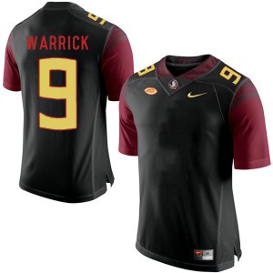 NCAA Florida State Seminoles 9 Peter Warrick Black College Football Men Jersey