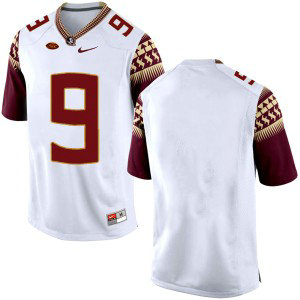 NCAA Florida State Seminoles 9 White College Football Men Jersey NCAA Florida State Seminoles 9 White College Football Men Jersey
