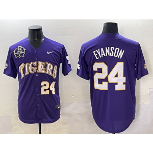 NCAA LSU Tigers 24 Eyanson Purple Vapor Limited Men Jersey NCAA LSU Tigers 24 Eyanson Purple Vapor Limited Men Jersey