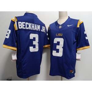 NCAA LSU Tigers 3 Odell Beckham Jr Purple F.U.S.E Vapor Limited Men Jersey