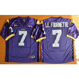 NCAA LSU Tigers 7 Leonard Fournette Purple Men Jersey With SEC Patch NCAA LSU Tigers 7 Leonard Fournette Purple Men Jersey With SEC Patch