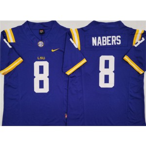 NCAA LSU Tigers 8 Malik Nabers Royal F.U.S.E. Vapor Limited Men Jersey NCAA LSU Tigers 8 Malik Nabers Royal F.U.S.E. Vapor Limited Men Jersey