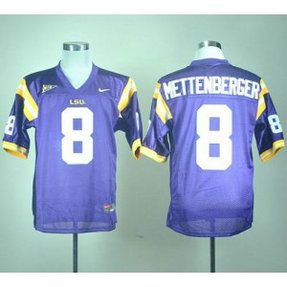 NCAA LSU Tigers 8 Zach Mettenberger Purple Men Jersey NCAA LSU Tigers 8 Zach Mettenberger Purple Men Jersey