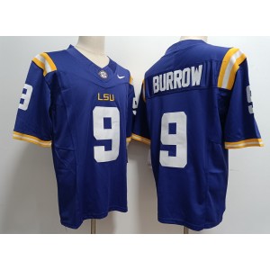 NCAA LSU Tigers 9 Joe Burrow Purple 2023 F.U.S.E Vapor Limited Men Jersey