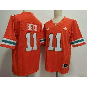 NCAA Miami Hurricanes 11 Carson Beck Orange Vapor Limited Men Jersey NCAA Miami Hurricanes 11 Carson Beck Orange Vapor Limited Men Jersey