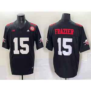 NCAA Nebraska Cornhuskers 15 Frazier Black F.U.S.E. Vapor Limited Men Jersey