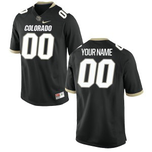 NCAA Nike Colorado Buffaloes Black Custom Men Jersey NCAA Nike Colorado Buffaloes Black Custom Men Jersey