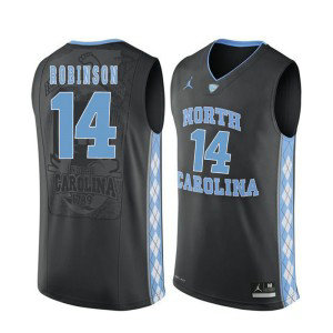 NCAA North Carolina Tar Heels 14 Brandon Robinson Black Basketball Men Jersey