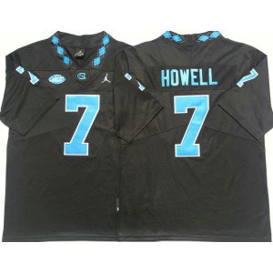 NCAA North Carolina Tar Heels 7 Sam Howell Black College Football Men Jersey