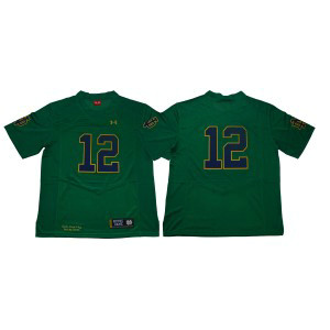 NCAA Notre Dame Fighting Irish 12 Green Under Armour College Football Men Jersey NCAA Notre Dame Fighting Irish 12 Green Under Armour College Football Men Jersey