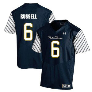 NCAA Notre Dame Fighting Irish 6 KeiVarae Russell Navy College Football Men Jersey