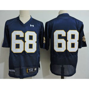 NCAA Notre Dame Fighting Irish 68 Navy Vapor Limited Men Jersey