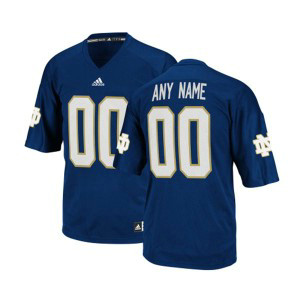 NCAA Notre Dame Fighting Irish Dark Blue Customized Men Jersey