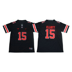 NCAA Ohio State Buckeyes 15 Ezekiel Elliott Limited Black College Football Youth Jersey