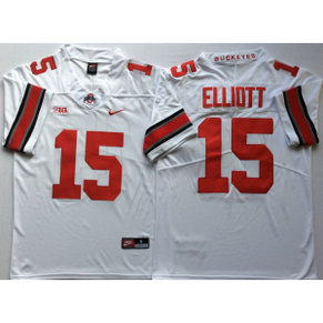 NCAA Ohio State Buckeyes 15 Ezekiel Elliott White Legend Limited Men Jersey NCAA Ohio State Buckeyes 15 Ezekiel Elliott White Legend Limited Men Jersey