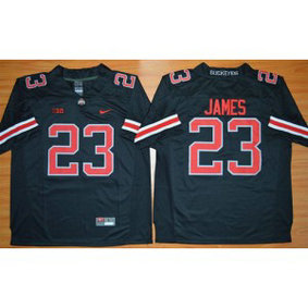 NCAA Ohio State Buckeyes 23 Lebron James Black(Red ) Limited Big Patch Men Jersey NCAA Ohio State Buckeyes 23 Lebron James Black(Red ) Limited Big Patch Men Jersey