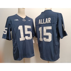 NCAA Penn State Nittany Lions 15 Drew Allar Navy 2023 F.U.S.E Vapor Limited Men Jersey