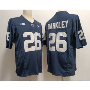 NCAA Penn State Nittany Lions 26 Saquon Barkley Blue 2023 F.U.S.E Vapor Limited Men Jersey