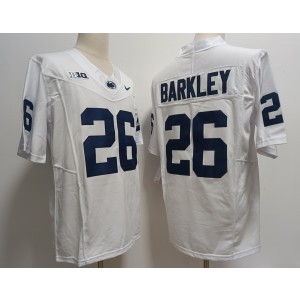 NCAA Penn State Nittany Lions 26 Saquon Barkley White 2023 F.U.S.E Vapor Limited Men Jersey