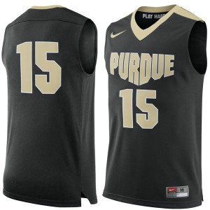NCAA Purdue Boilermakers 15 Black Basketball Men Jersey