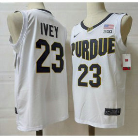 NCAA Purdue Boilermakers 23 Jaden Ivey White Limited Men Jersey