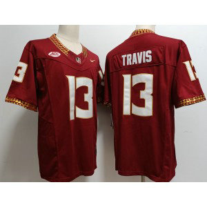 NCAA Seminoles 13 Jordan Travis Red 2023 F.U.S.E Vapor Limited Men Jersey