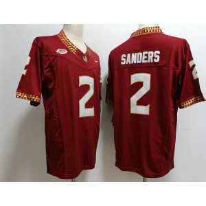 NCAA Seminoles 2 Deion Sanders Red 2023 F.U.S.E Vapor Limited Men Jersey