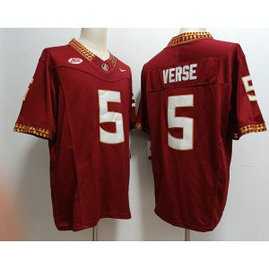 NCAA Seminoles 5 Jared Verse Red 2023 F.U.S.E Vapor Limited Men Jersey