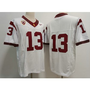 NCAA USC Trojans 13 Williams White 2023 F.U.S.E Vapor Limited Men Jersey
