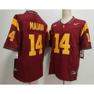NCAA USC Trojans 14 Jayden Maiava Red Vapor Limited Men Jersey