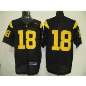 NCAA USC Trojans 18 Black Men Jersey