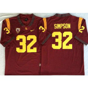 NCAA USC Trojans 32 O.J.Simpson Red College Football Men Jersey NCAA USC Trojans 32 O.J.Simpson Red College Football Men Jersey