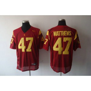 NCAA USC Trojans 47 Red Men Jersey