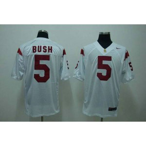 NCAA USC Trojans 5 Reggie Bush White Men Jersey