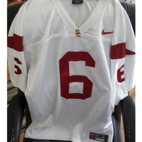 NCAA USC Trojans 6 Cody Kessler White Men Jersey