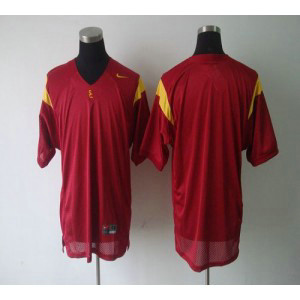 NCAA USC Trojans Blank Red Men Jersey